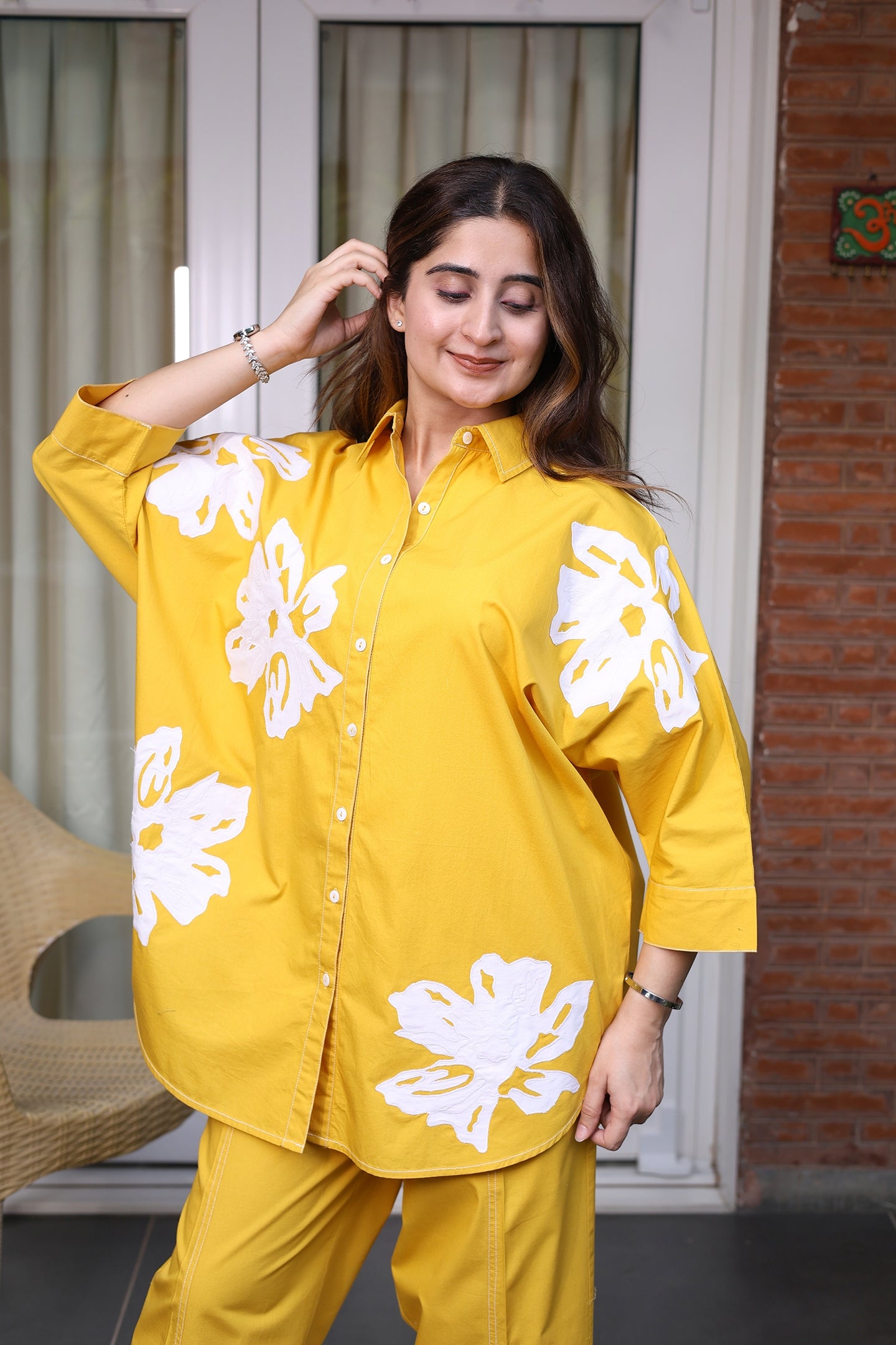 Floral Cotton Slub Co-ord Set