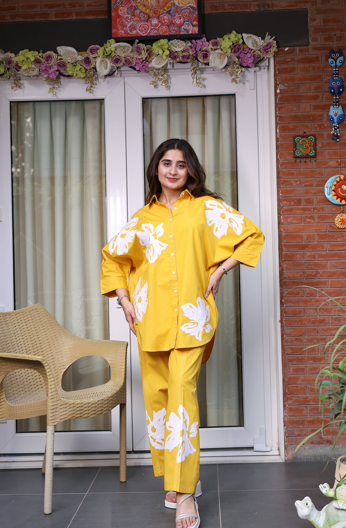 Floral Cotton Slub Co-ord Set