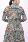 Blue Lotus Shirt Dress