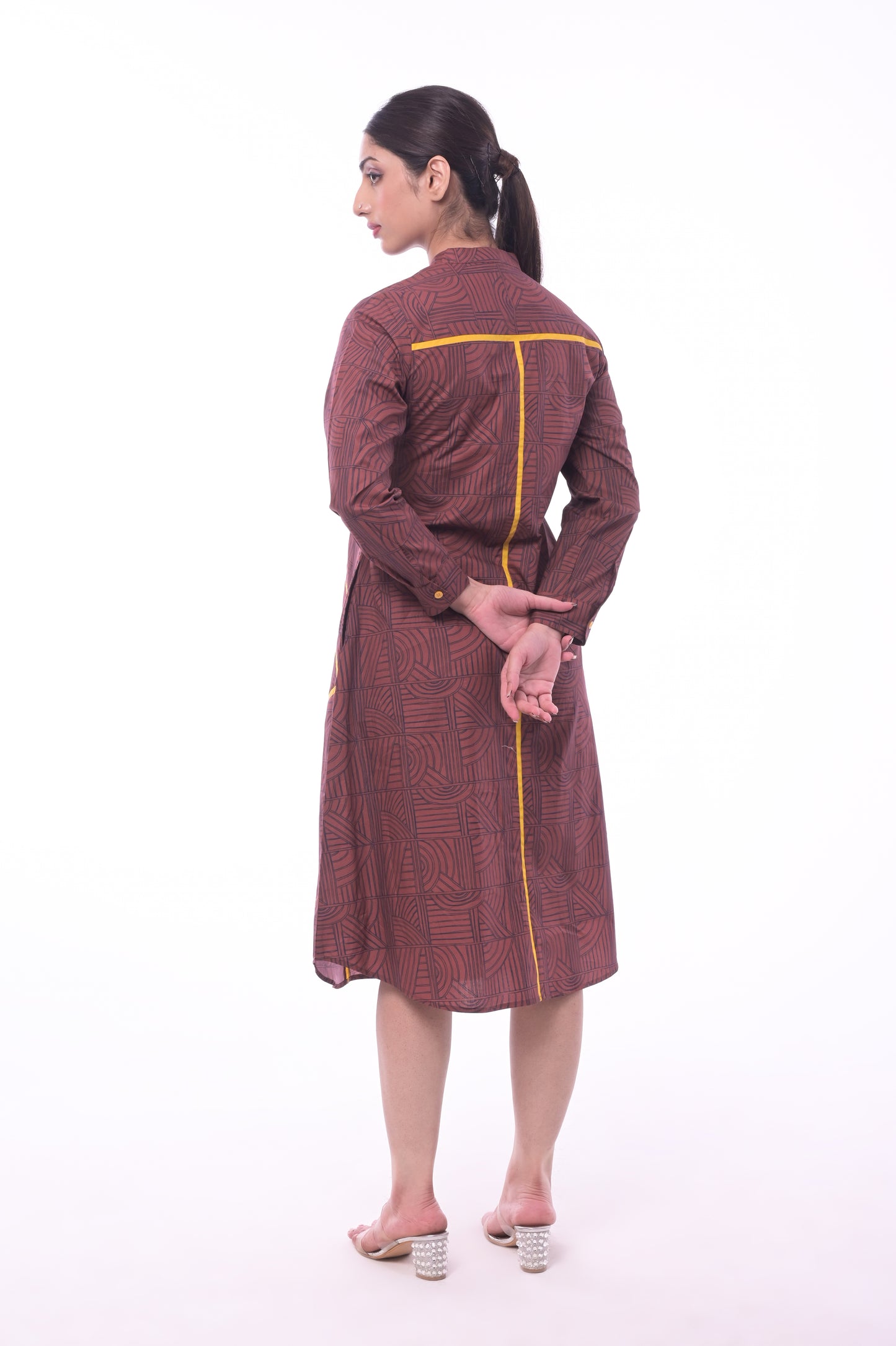 Spider Orchid Shirt Dress